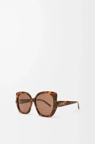Lunettes de soleil fantaisie fines Havana