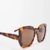 Lunettes de soleil fantaisie fines Havana
