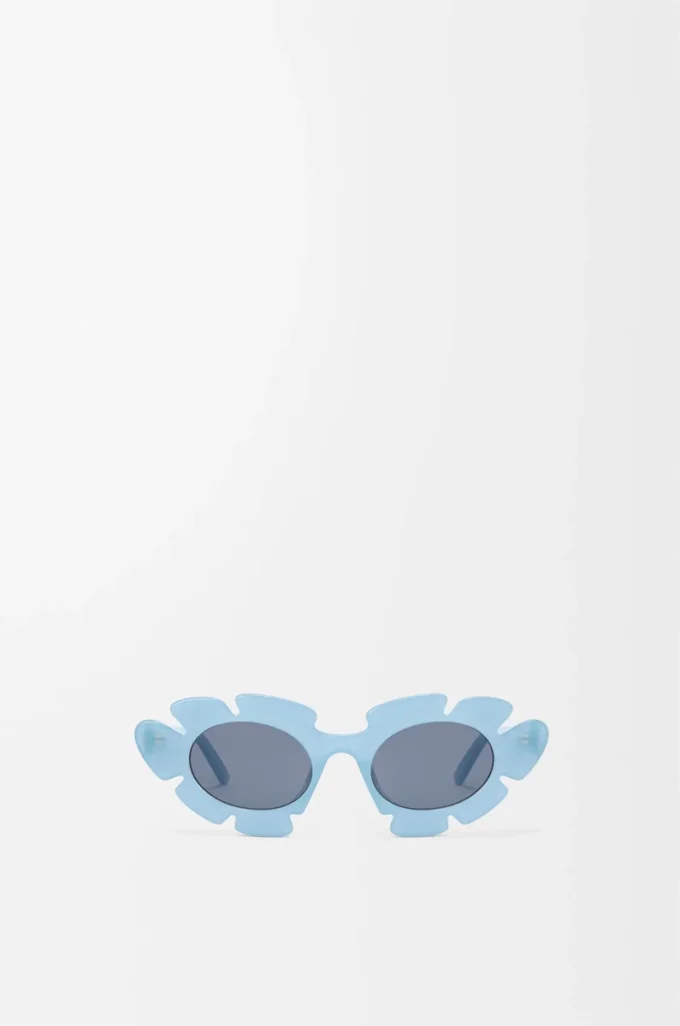 Lunettes de soleil Flower Bleu clair