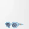 Lunettes de soleil Flower Bleu clair