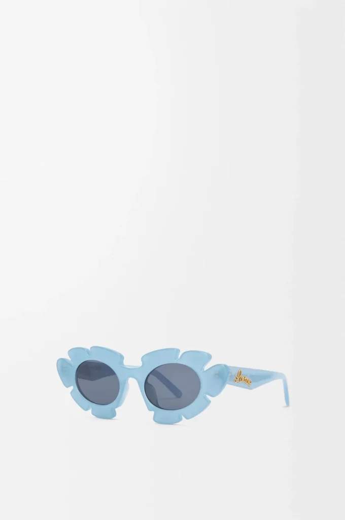 Lunettes de soleil Flower Bleu clair