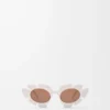 Lunettes de soleil Flower ivoire
