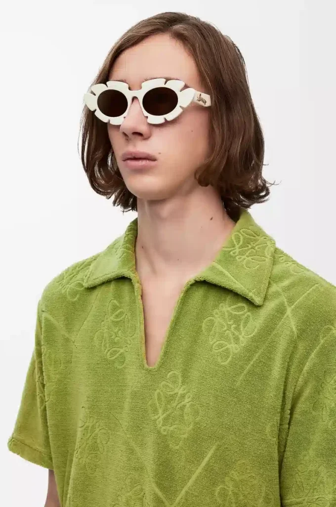 Lunettes de soleil Flower ivoire
