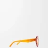 Lunettes de soleil Flower Orange transparent