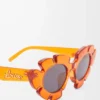 Lunettes de soleil Flower Orange transparent