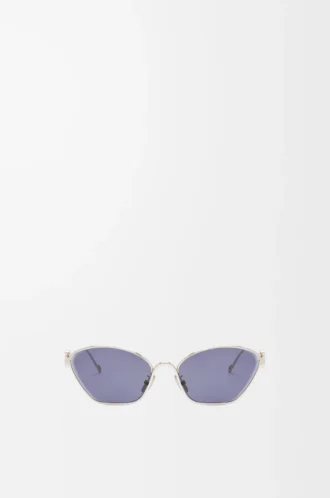 Lunettes de soleil hexagonales Anagram bleu uni