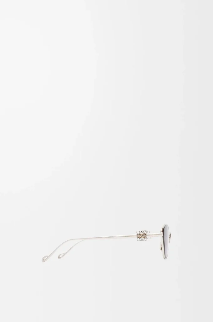 Lunettes de soleil hexagonales Anagram bleu uni