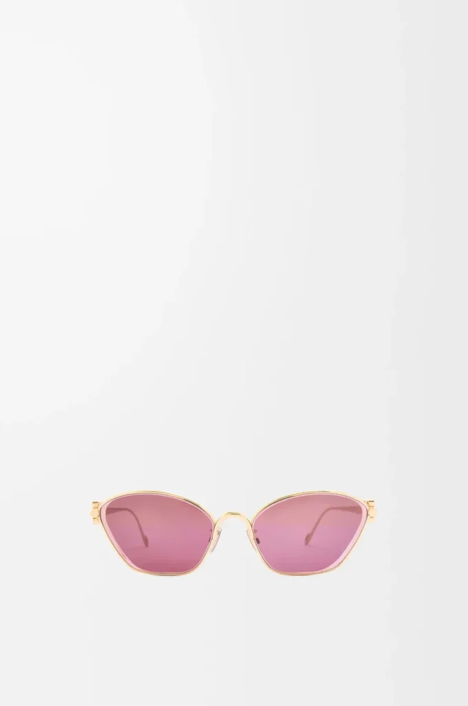 Lunettes de soleil hexagonales Anagram Burgundy