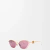 Lunettes de soleil hexagonales Anagram Burgundy