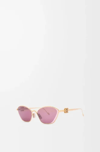 Lunettes de soleil hexagonales Anagram Burgundy