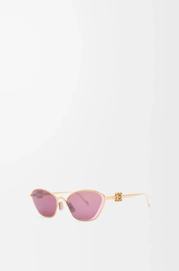 Lunettes de soleil hexagonales Anagram Burgundy