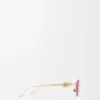 Lunettes de soleil hexagonales Anagram Burgundy