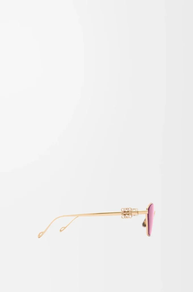 Lunettes de soleil hexagonales Anagram Burgundy