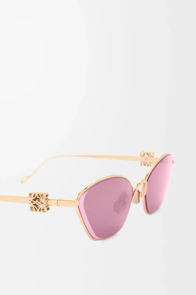 Lunettes de soleil hexagonales Anagram Burgundy