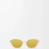 Lunettes de soleil hexagonales Anagram Gold