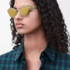 Lunettes de soleil hexagonales Anagram Gold