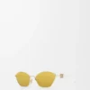 Lunettes de soleil hexagonales Anagram Gold