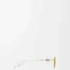 Lunettes de soleil hexagonales Anagram Gold