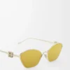 Lunettes de soleil hexagonales Anagram Gold