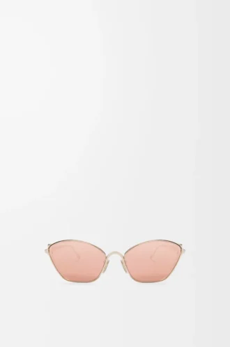 Lunettes de soleil hexagonales Anagram Rose Gold