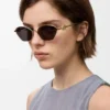 Lunettes de soleil hexagonales Anagram Smoke Moka