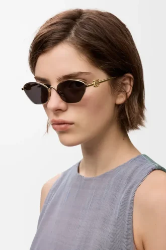Lunettes de soleil hexagonales Anagram Smoke Moka