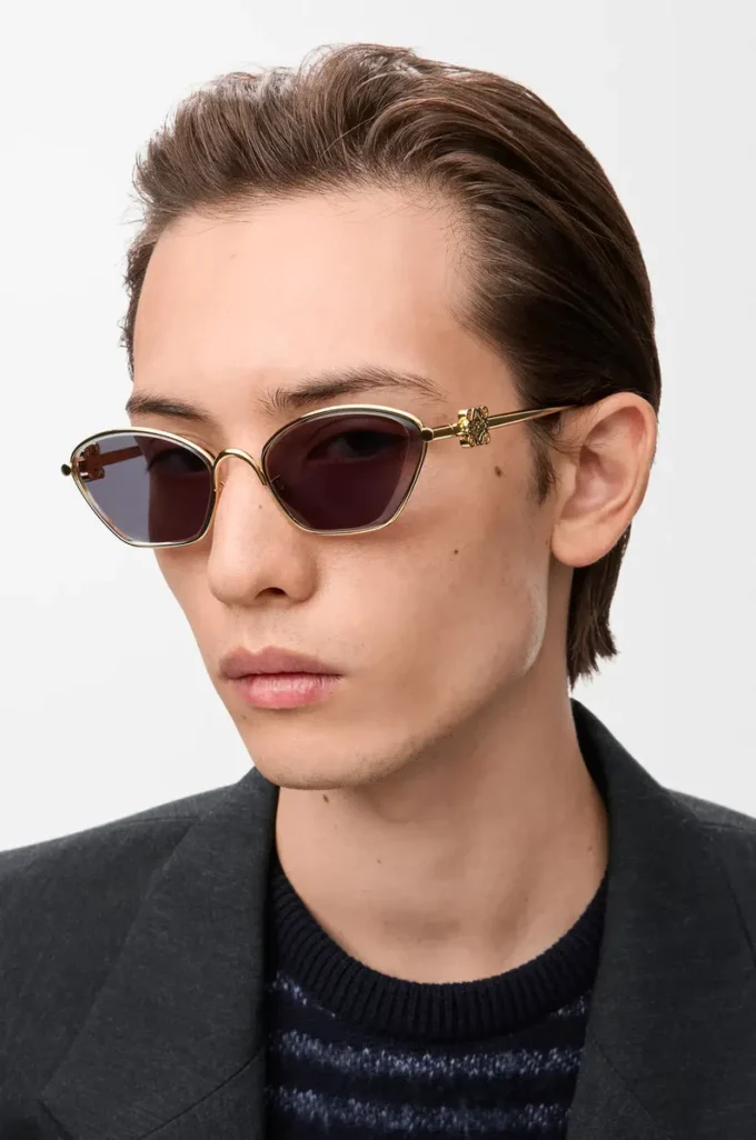 Lunettes de soleil hexagonales Anagram Smoke Moka