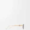 Lunettes de soleil hexagonales Anagram Smoke Moka