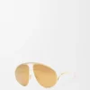 Lunettes de soleil Hillock dorées