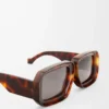 Lunettes de soleil masque de plongée Paula&rsquo;s Ibiza Shiny Classic Havana