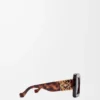 Lunettes de soleil Maxi Anagram carrées biseautées Havana