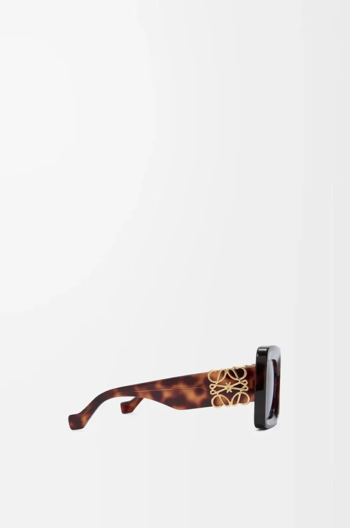 Lunettes de soleil Maxi Anagram carrées biseautées Havana