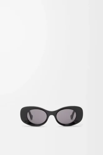 Lunettes de soleil Maxi Anagram ovales biseautées Noir