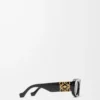 Lunettes de soleil Maxi Anagram ovales biseautées Noir