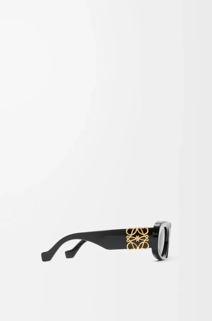 Lunettes de soleil Maxi Anagram ovales biseautées Noir