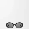 Lunettes de soleil Mini Oval Slim Black