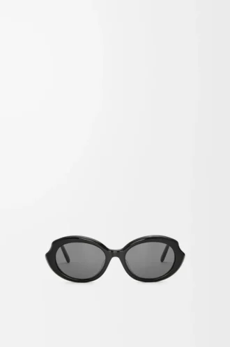 Lunettes de soleil Mini Oval Slim Black