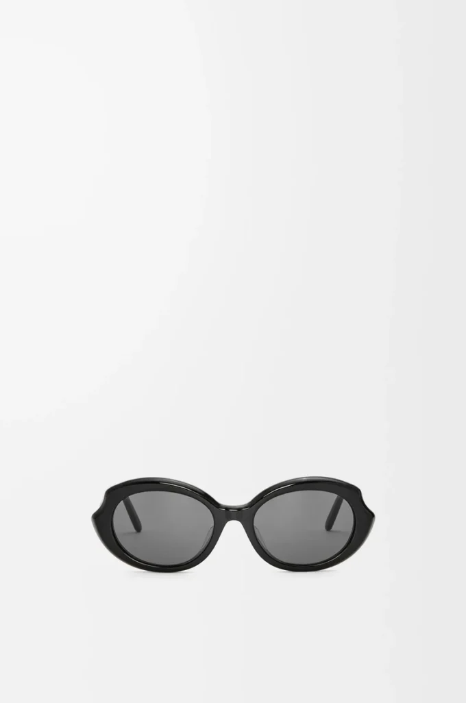 Lunettes de soleil Mini Oval Slim Black