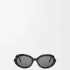 Lunettes de soleil Mini Oval Slim Black