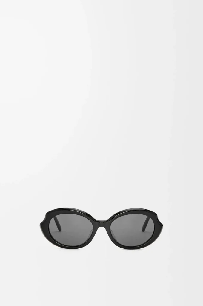 Lunettes de soleil Mini Oval Slim Black