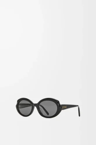 Lunettes de soleil Mini Oval Slim Black