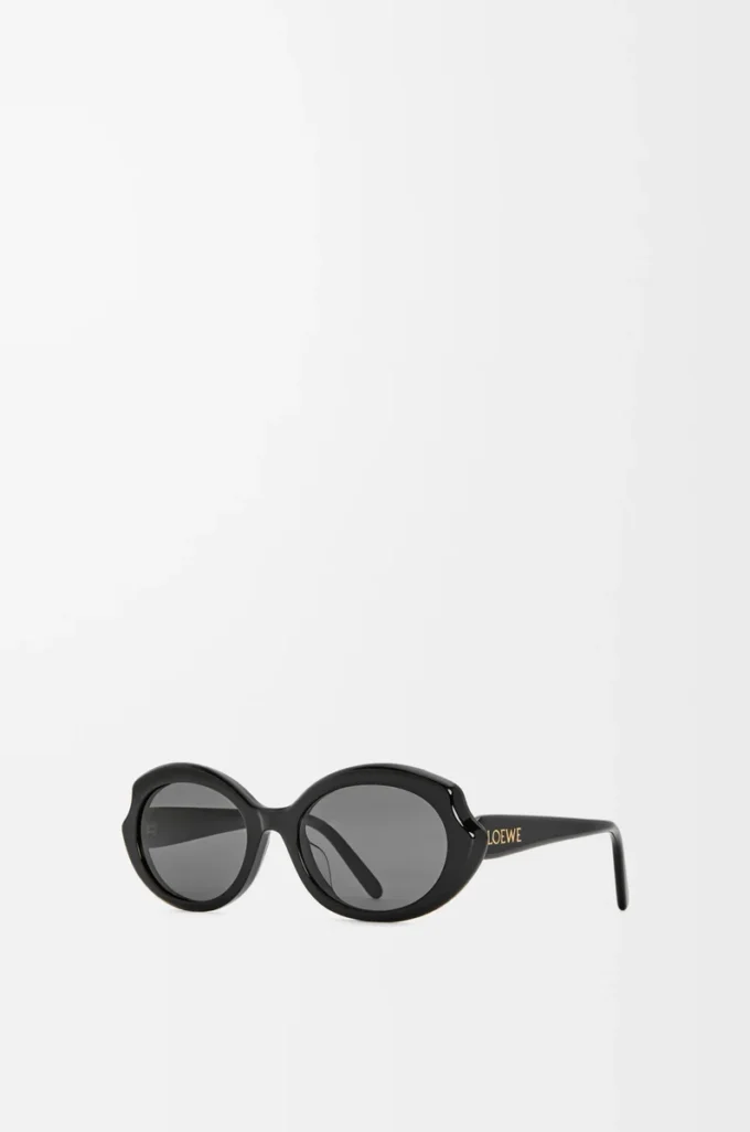 Lunettes de soleil Mini Oval Slim Black