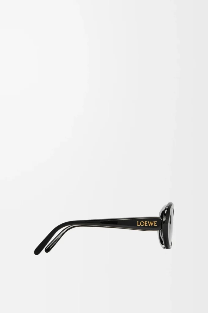 Lunettes de soleil Mini Oval Slim Black