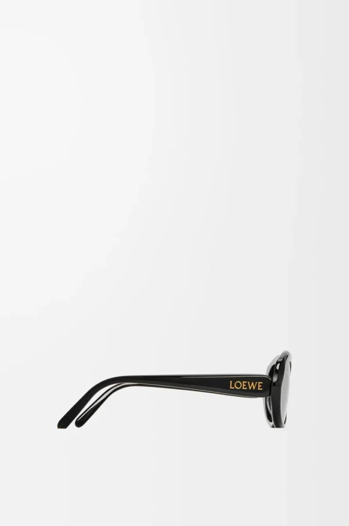Lunettes de soleil Mini Oval Slim Black
