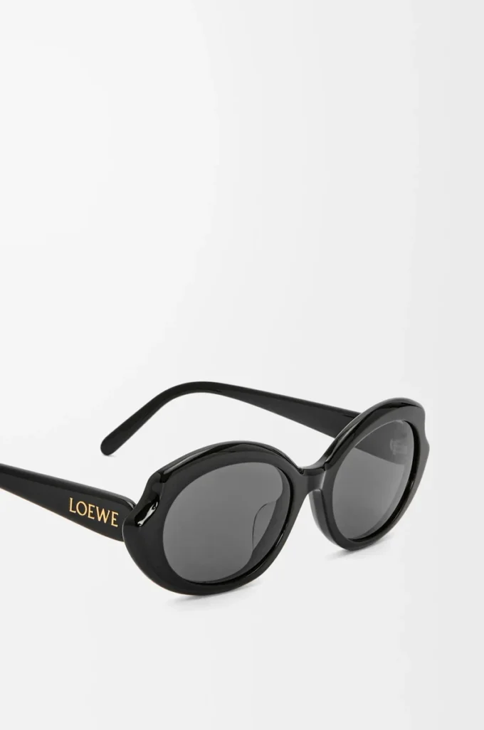 Lunettes de soleil Mini Oval Slim Black