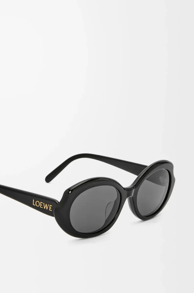 Lunettes de soleil Mini Oval Slim Black