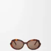 Lunettes de soleil Mini Oval Slim Havana