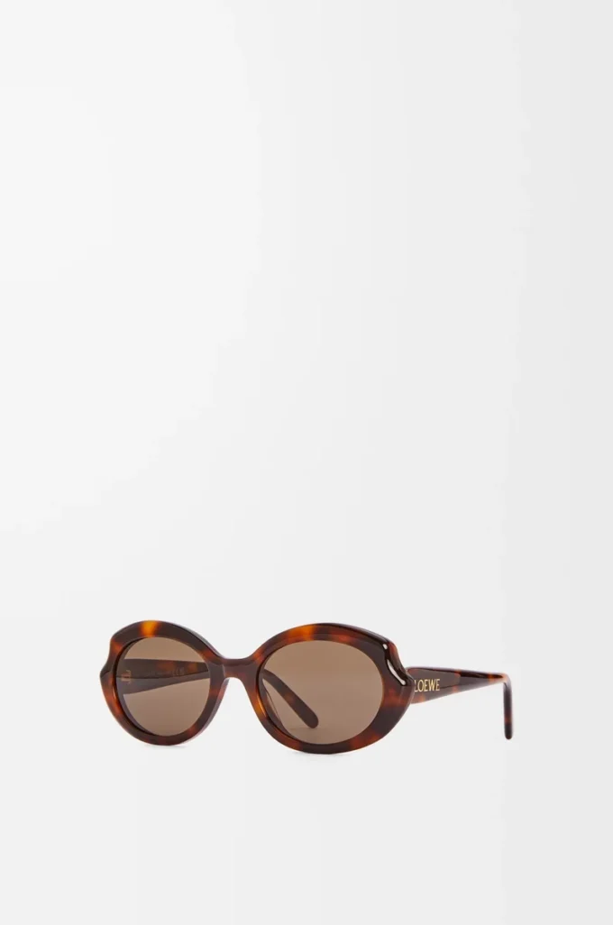 Lunettes de soleil Mini Oval Slim Havana