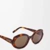 Lunettes de soleil Mini Oval Slim Havana