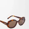 Lunettes de soleil Mini Oval Slim Havana